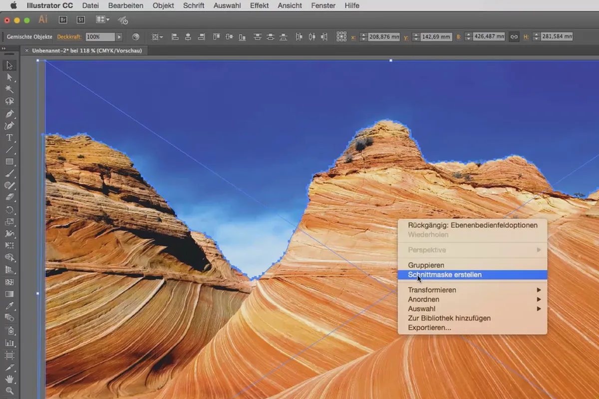 Illustrator für Einsteiger & Aufsteiger – 6.5 Mit Schnittmasken freistellen