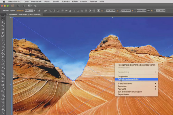 Illustrator para principiantes e intermedios - 6.5 Recortar con máscaras de recorte