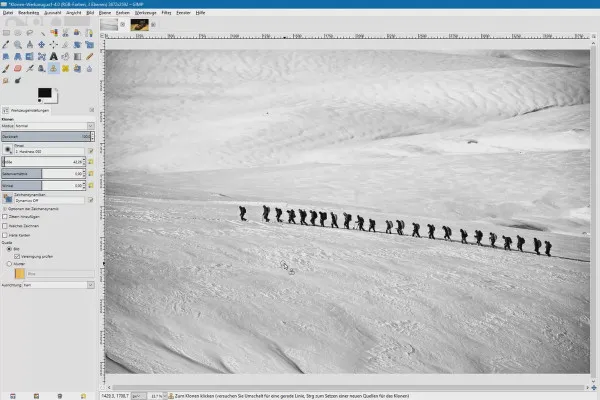 Elaborazione dell'immagine con GIMP: il tutorial per principianti - 44 strumenti di clonazione e riparazione