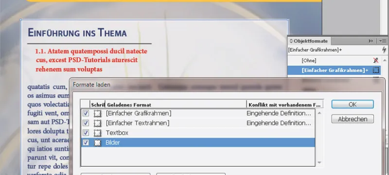 Dizaino šablonai programoje "InDesign