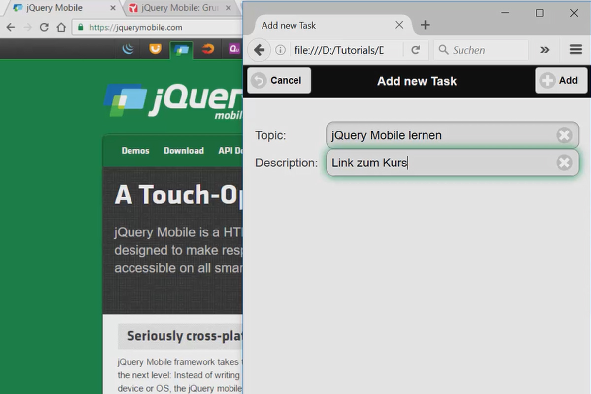 Den ultimata träningen för JavaScript och jQuery - 8.1 Att-göra-lista: Presentation av appen.
