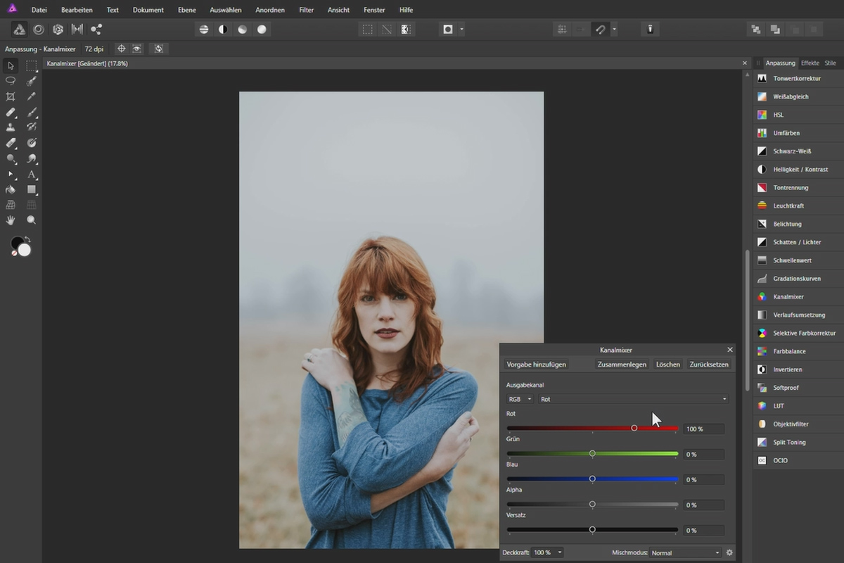 Affinity Photo-opplæring – Grunnleggende: 4.9 | Kanalmikser