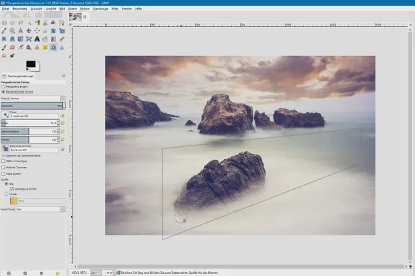 Elaborazione delle immagini con GIMP: il tutorial per principianti - 45 Clonazione prospettica.
