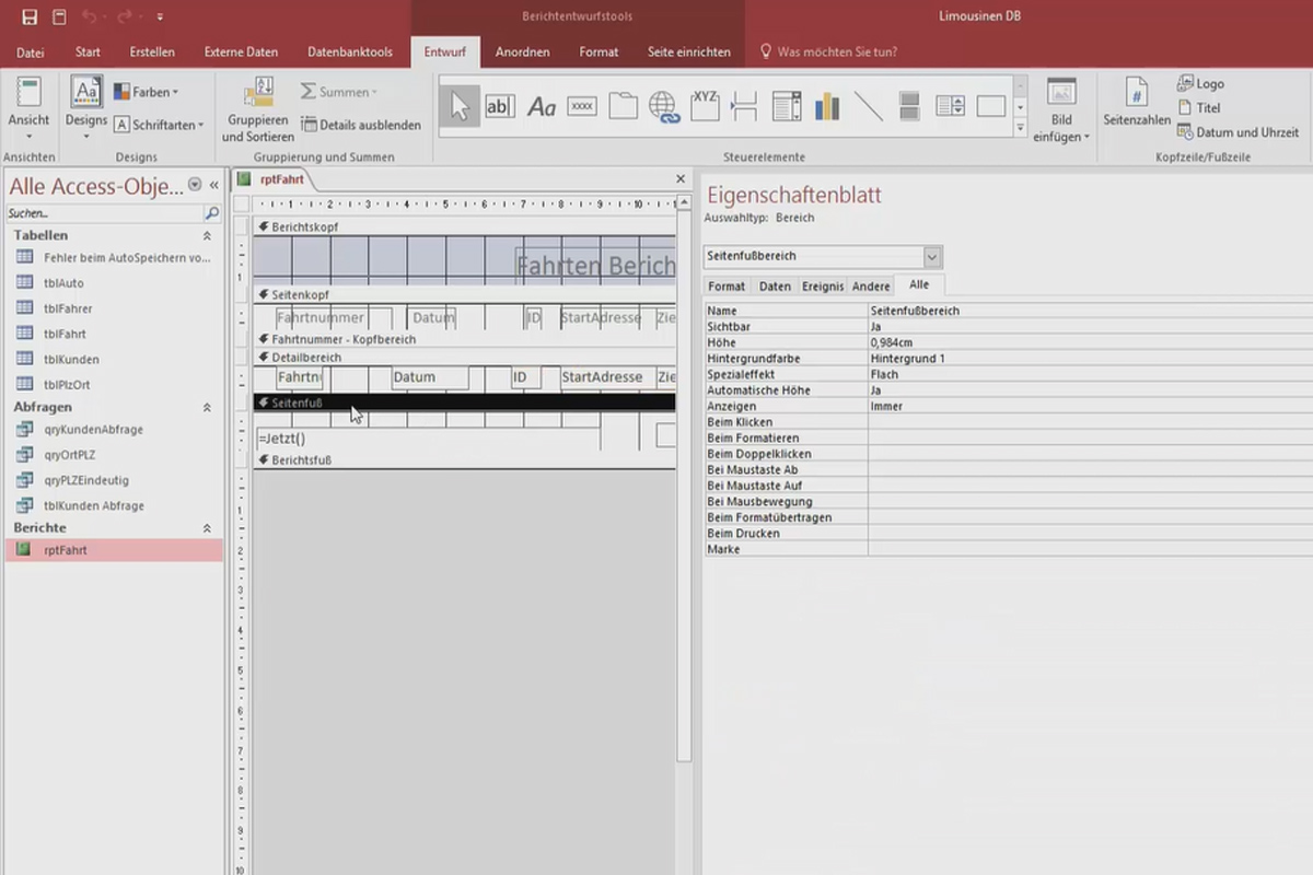 Bättre i Access: Bli en datahjälte - 8.4 Rapportegenskaper