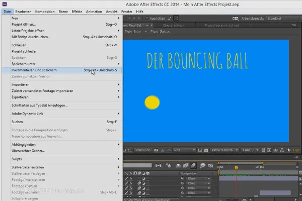 Consejos y trucos para el flujo de trabajo en After Effects: Incrementar y guardar