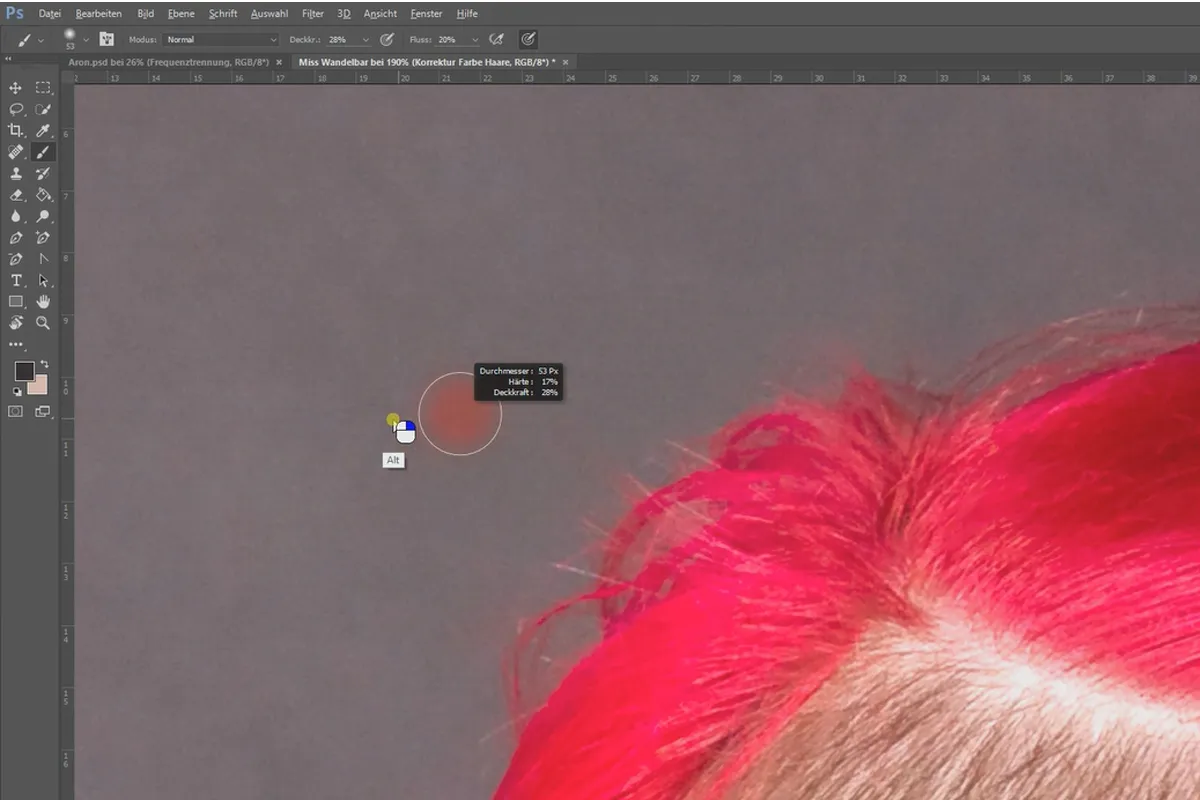 Separazione delle frequenze in Photoshop - 47 livelli di controllo