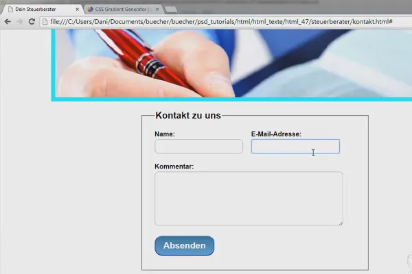 HTML & CSS voor beginners (deel 47): Het contactformulier (2)