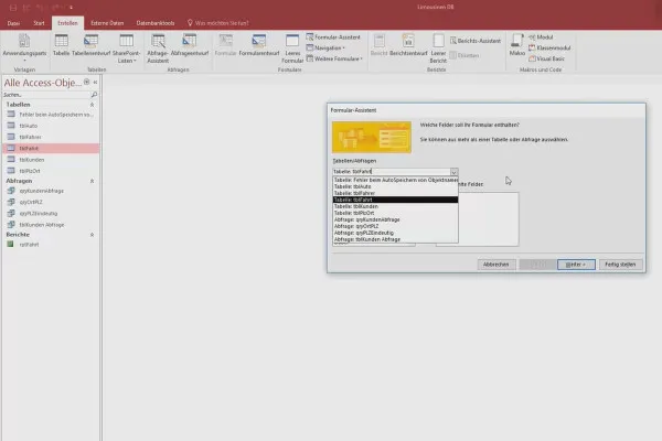 Besser in Access: Werde zum Daten-Helden – 9.1 Das erste Formular erstellen mit dem Assistenten