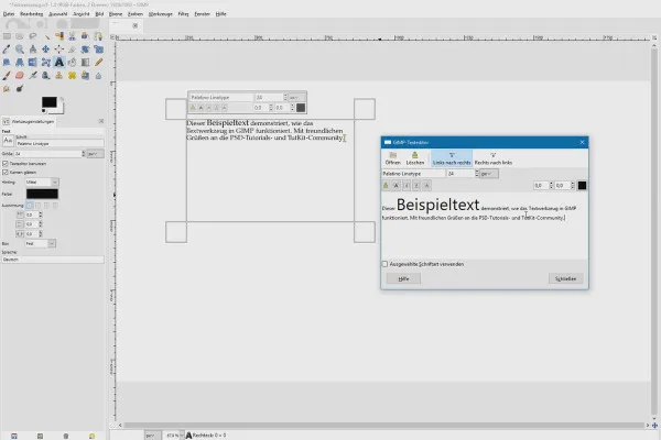 Modifica immagini con GIMP: il tutorial per principianti - 47 strumento testo
