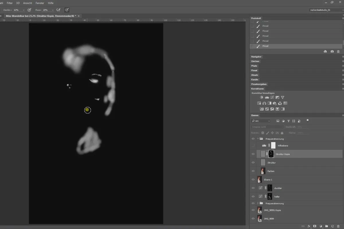 Separazione delle frequenze in Photoshop - 48 Raffinare