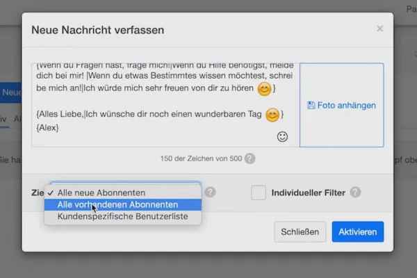 Instagram-Tutorial: Mehr Follower bekommen | 9.6	Automatisch Direct Messages verschicken