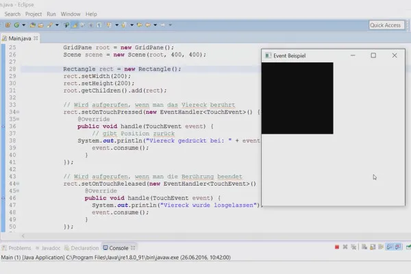 JavaFX for GUI-utvikling - 48 Gesteventer