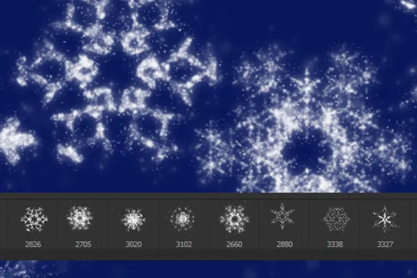 Das große Pinsel-Paket – Winter, Weihnachten & Silvester 2: Schneeflocken