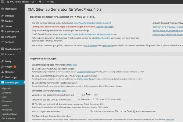 Tjen penge med AdSense-formlen - 8.4 XML-sitemap.