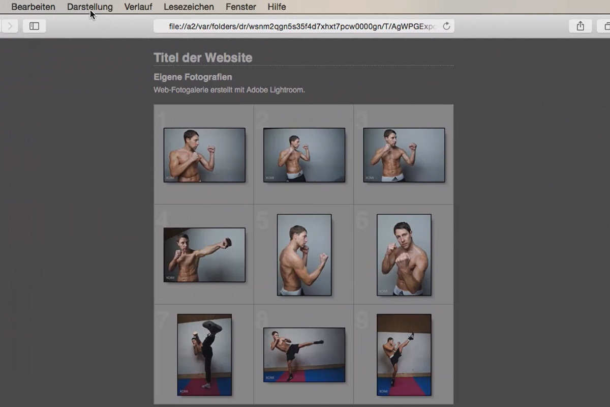 Lightroom para principiantes e intermedios: 10 - Web - 10.1 - Crear galería web
