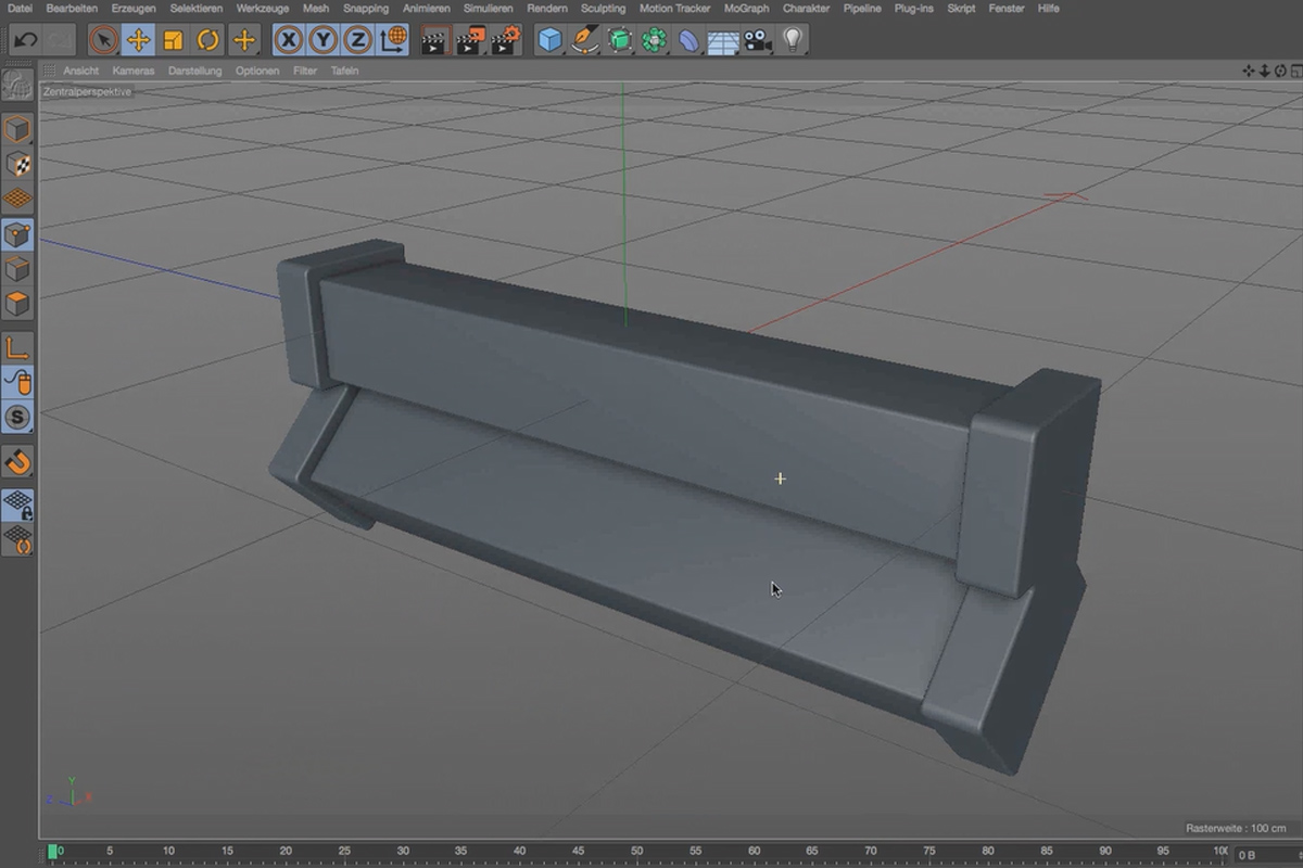 Praktik i Cinema 4D - Modellering och belysning av en rymdstation: 02 Infattningar
