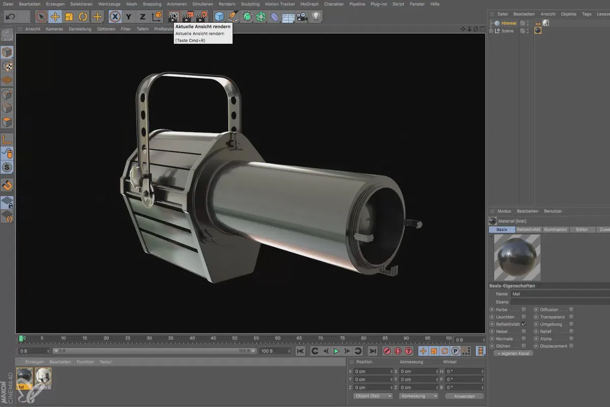 Cinema 4D für Einsteiger – 3D-Praxis: 6.17 Standardmaterial