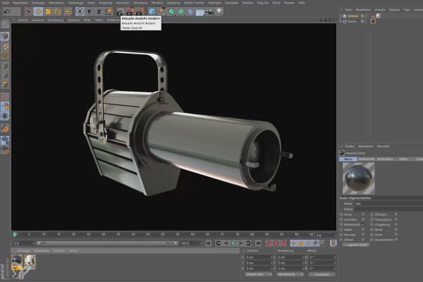 Cinema 4D pour les débutants - Pratique 3D : 6.17 Matériau standard