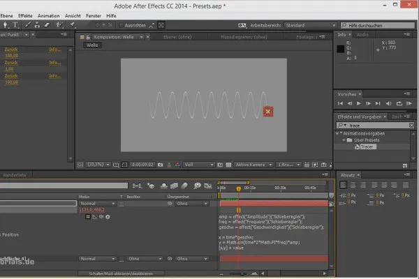 Tipps und Tricks zum Workflow in After Effects: Presets