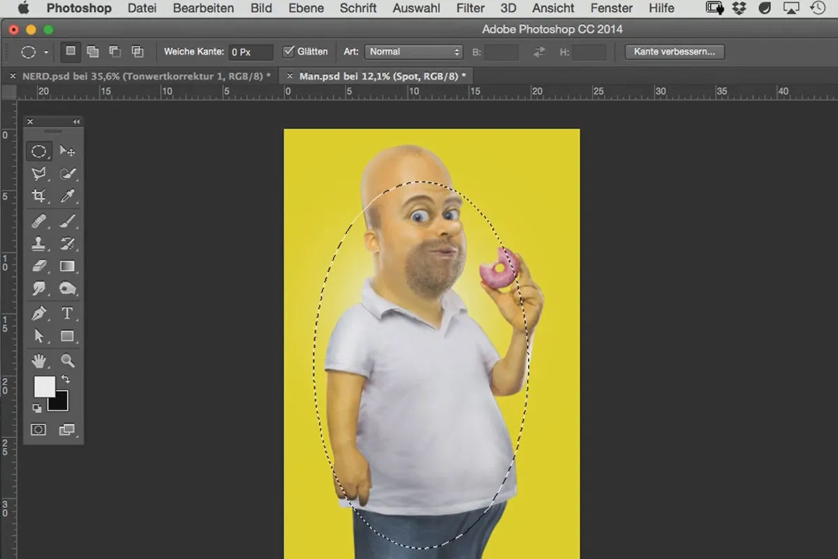 Komiksų stilius: Kaukės mokymas „Photoshop“ programoje - 7.4 Sukurti foną su tašku.