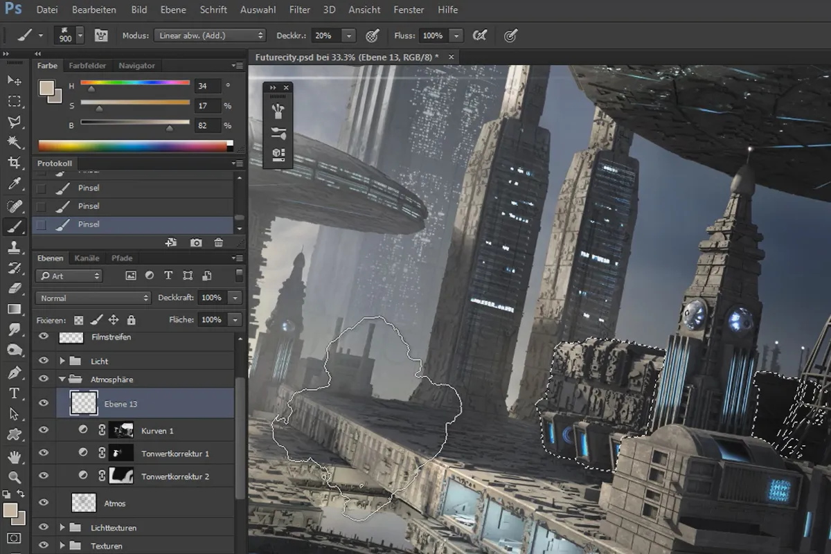 Cinema 4D зустрічає Photoshop: II - 4.4. Деталі диму та атмосфери
