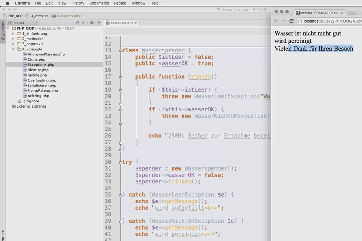 Programación web orientada a objetos con PHP - 6.09 Uso de excepciones