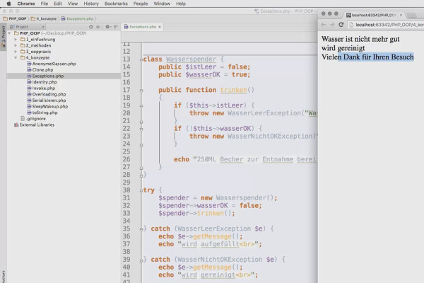 Objektorienteret webprogrammering med PHP – 6.09 Udnyt undtagelser