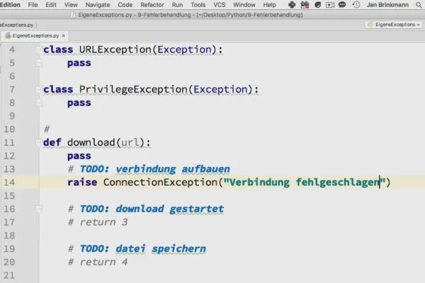Membuat exception sendiri dengan Python - 9.4