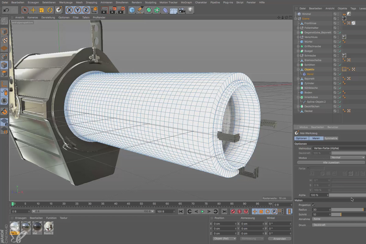 Cinema 4D för nybörjare - 3D-praxis: 6.19 Vertex Map