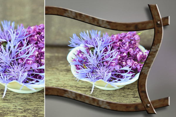 Photoshop-aksjoner: Tre-ramme