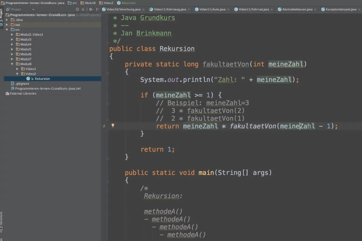 Java untuk Pemula - 8.2 Rekursi
