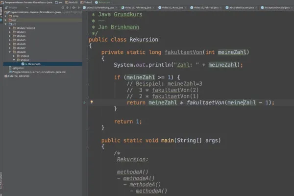 Java untuk Pemula - 8.2 Rekursi