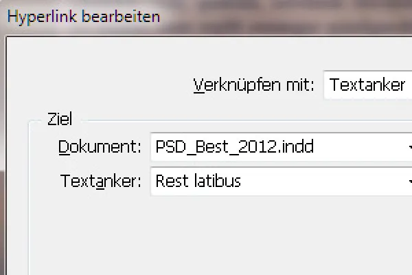 Teksto inkarai ir hipersaitai programoje "InDesign