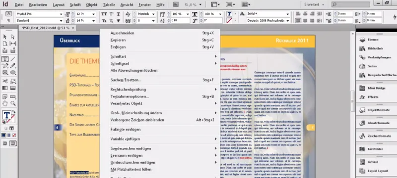 Teksto inkarai ir hipersaitai programoje "InDesign