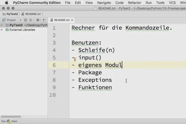 Programmieren mit Python – 10.1 Rechner auf der Kommandozeile