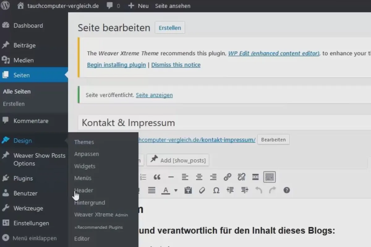 WordPress verstehen und einsetzen: 6.3 Der Affiliate-Hinweis