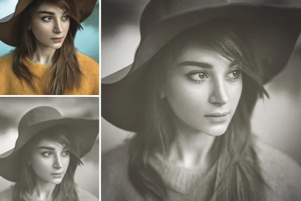 Affinity Photo makrod: Mustvalge muundumised ja fotoefektid