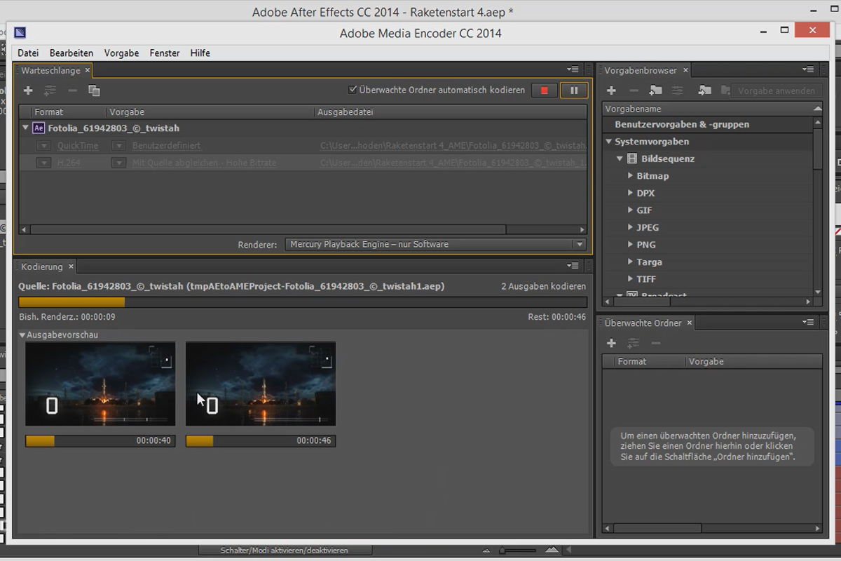 Tips och tricks för arbetsflödet i After Effects: Rendrering i Media Encoder