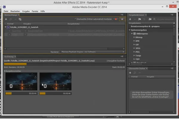 Tipps und Tricks zum Workflow in After Effects: Rendern im Media Encoder