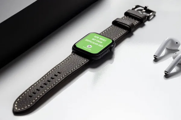 Photoshop-Mockup-Vorlage für eine Uhr, Apple Watch – Version 1