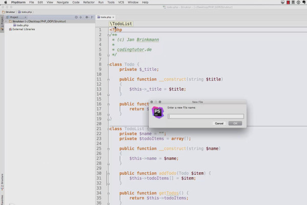 Objektorienteret webudvikling med PHP - anvend 7.01 Autoloader.