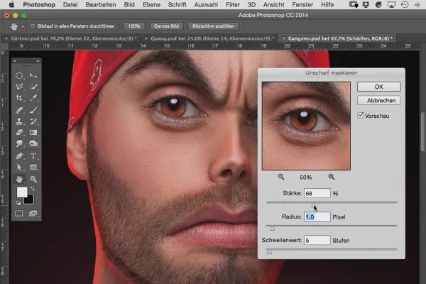 Komiksų stilius: komiksų mokymai Photoshop programai - 8.4 Įšilinimas
