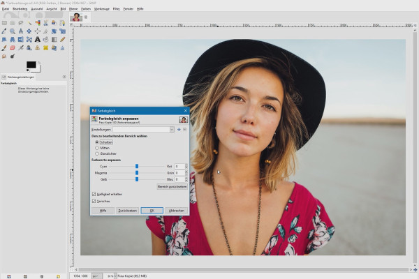 Image editing with GIMP: the tutorial for beginners - 53 color tools I