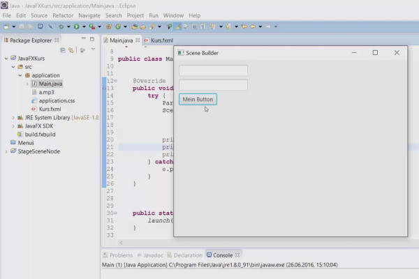 JavaFX för GUI-utveckling - 54 Scene Builder (Introduktion)