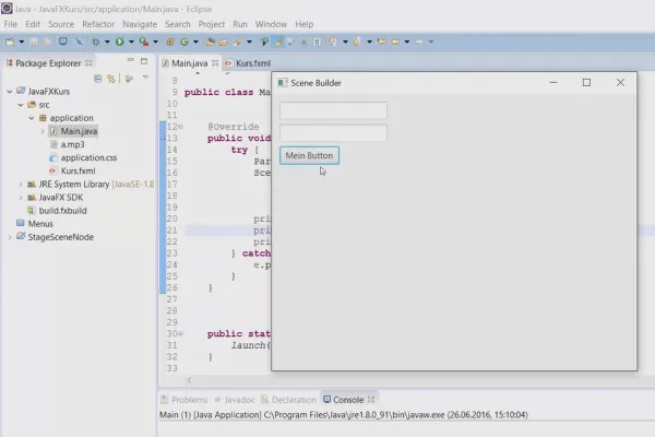 JavaFX for GUI-utvikling - 54 Scene Builder (Introduksjon)