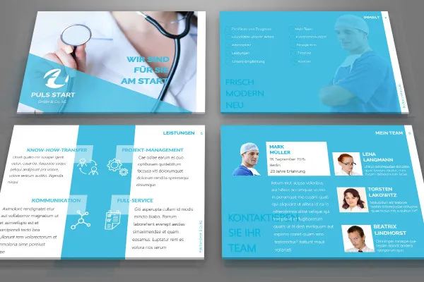 Photoshop-Mockup för fyra skärmdumpar i formatet 4:3 - Version 3