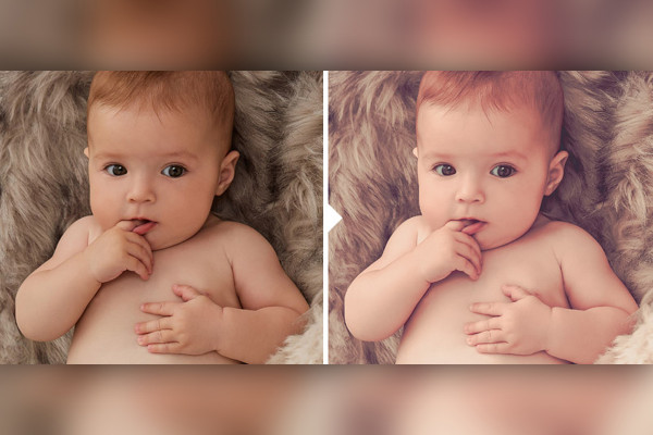 Photo preset for baby photos (Lightroom, Camera Raw): 01 | Sweet Red