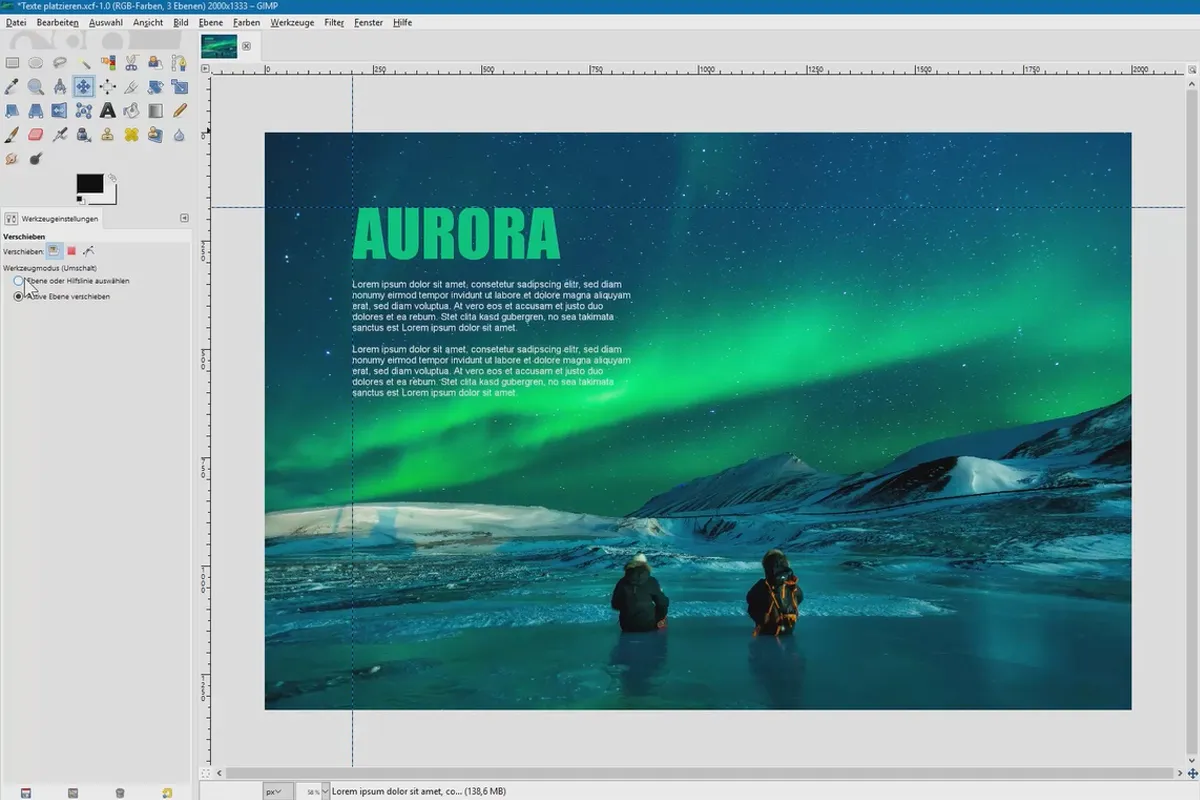 Elaborazione delle immagini con GIMP: il tutorial per principianti - inserire 55 testi