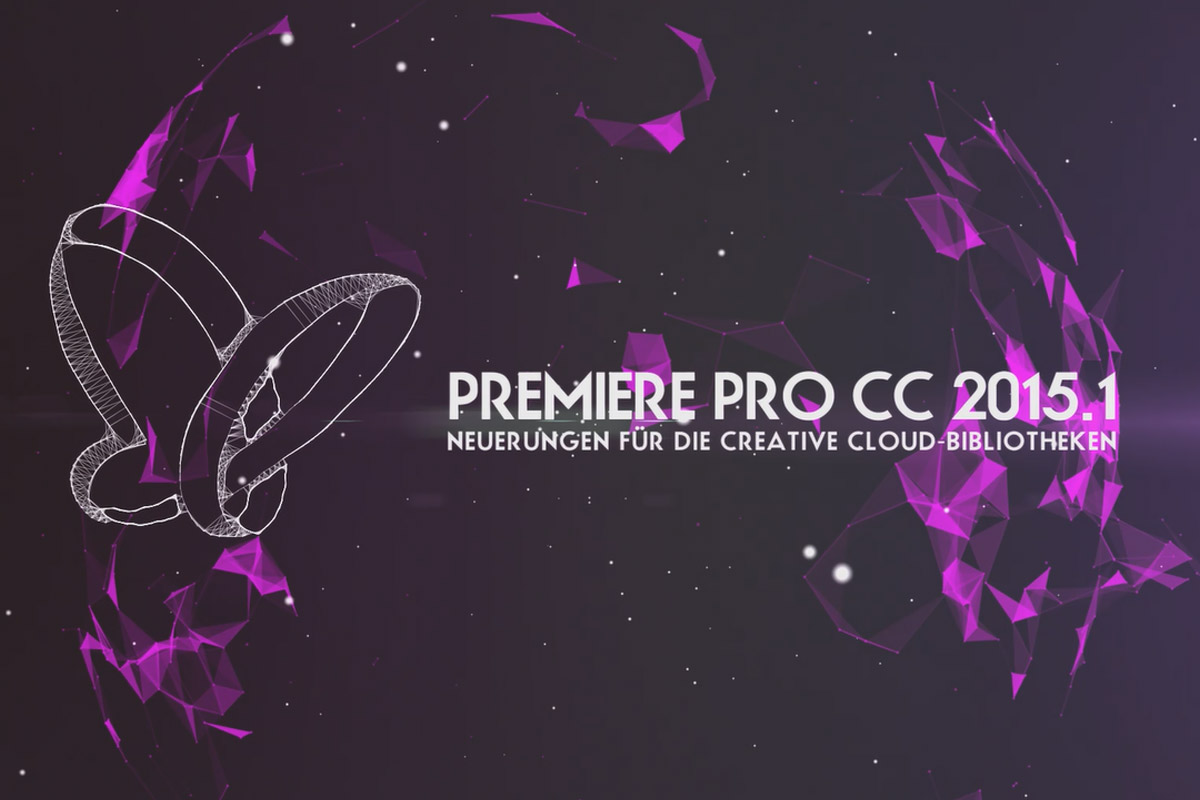 Nyheter i Creative Cloud: Premiere Pro CC 2015.1 (oktober 2015) - Nyheter för Creative Cloud-biblioteken.