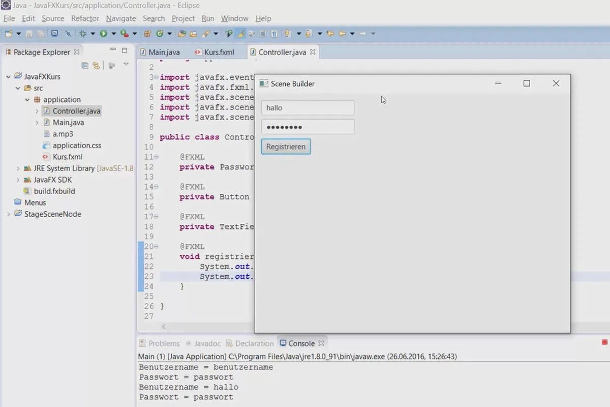 JavaFX for GUI-utvikling - 55 kontroller